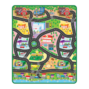 3052R/WC › City Map Track Rollmat With Toy Car