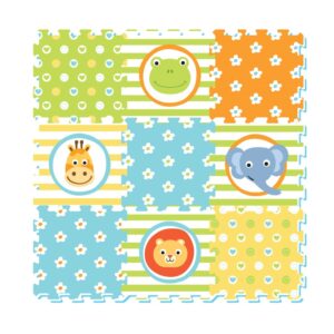 3063 - Animal Printed Puzzle Mat (9pcs)