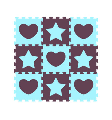 1035 - Heart & Star Baby Puzzle Play Mat