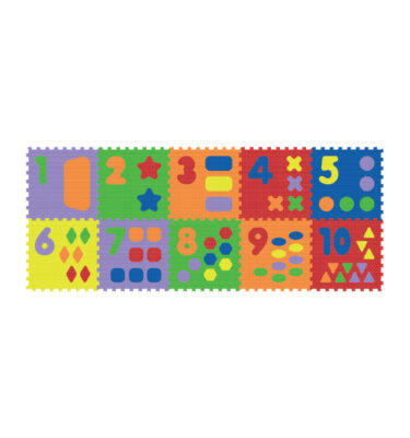 2113B3 › Number & Shape Puzzle Mat (1-10)