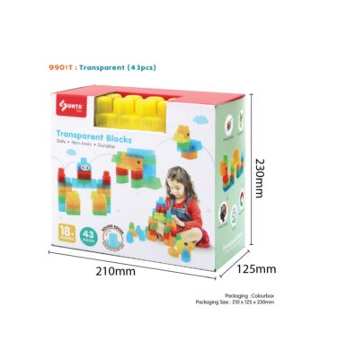 9901T - SUNTA TRANSPARENT BLOCKS (43PCS)