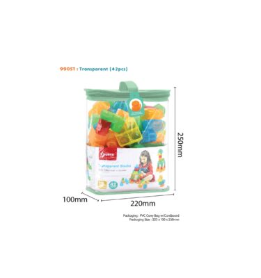 9905T - SUNTA TRANSPARENT BLOCKS (42PCS)