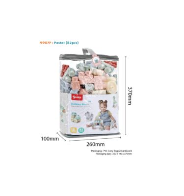 9907P - SUNTA PASTEL BLOCKS (82PCS)