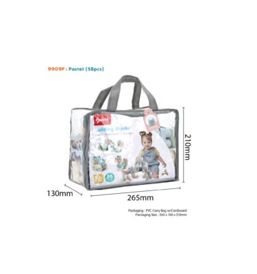 9909P - SUNTA PASTEL BLOCKS (58PCS)