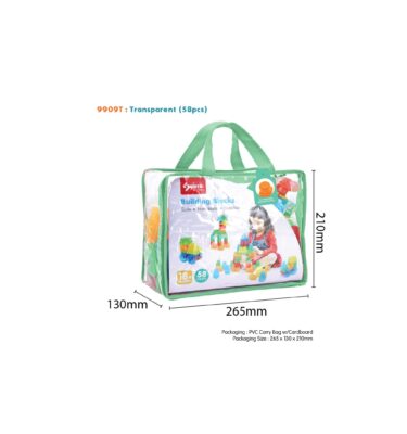 9909T - SUNTA TRANSPARENT BLOCKS (58PCS)