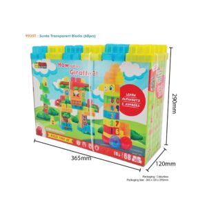9935T - SUNTA TRANSPARENT BLOCKS (68PCS)