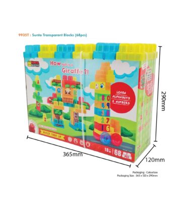 9935T - SUNTA TRANSPARENT BLOCKS (68PCS)
