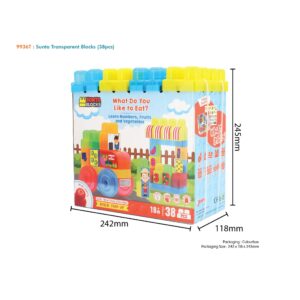 9936T - SUNTA TRANSPARENT BLOCKS (38PCS)