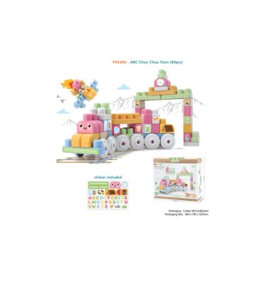 9953MJ - MIJOY BLOCKS - ABC LEARNING TRAIN (80PCS)