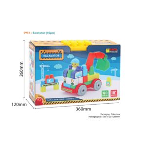 9956 - SUNTA BLOCKS - EXCAVATOR (40PCS)