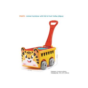 9962TG - SUNTA BLOCKS - TIGER CONTAINER TROLLEY (30PCS)