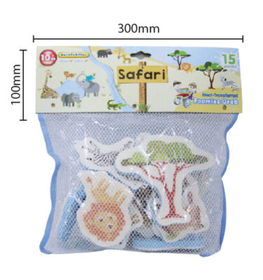 1319S - PRINTED BATHTUB TOY: SAFARI