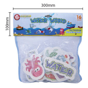 1319W - PRINTED BATHTUB TOY: WATER WORLD