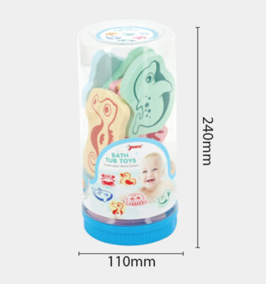 1332N(J) - BATHTUB TOY: SILKSCREEN PRINTED AQUATIC