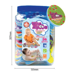 1327J - PRINTED BATHTUB TOY: ALPHABET & NUMBER