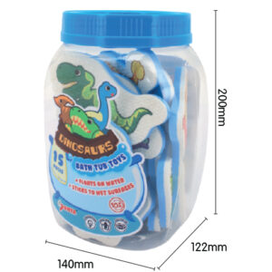 1329D(J) - PRINTED BATHTUB TOY: DINOSAUR