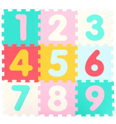 8601/9 - 9pcs Mix Number Puzzle Mat