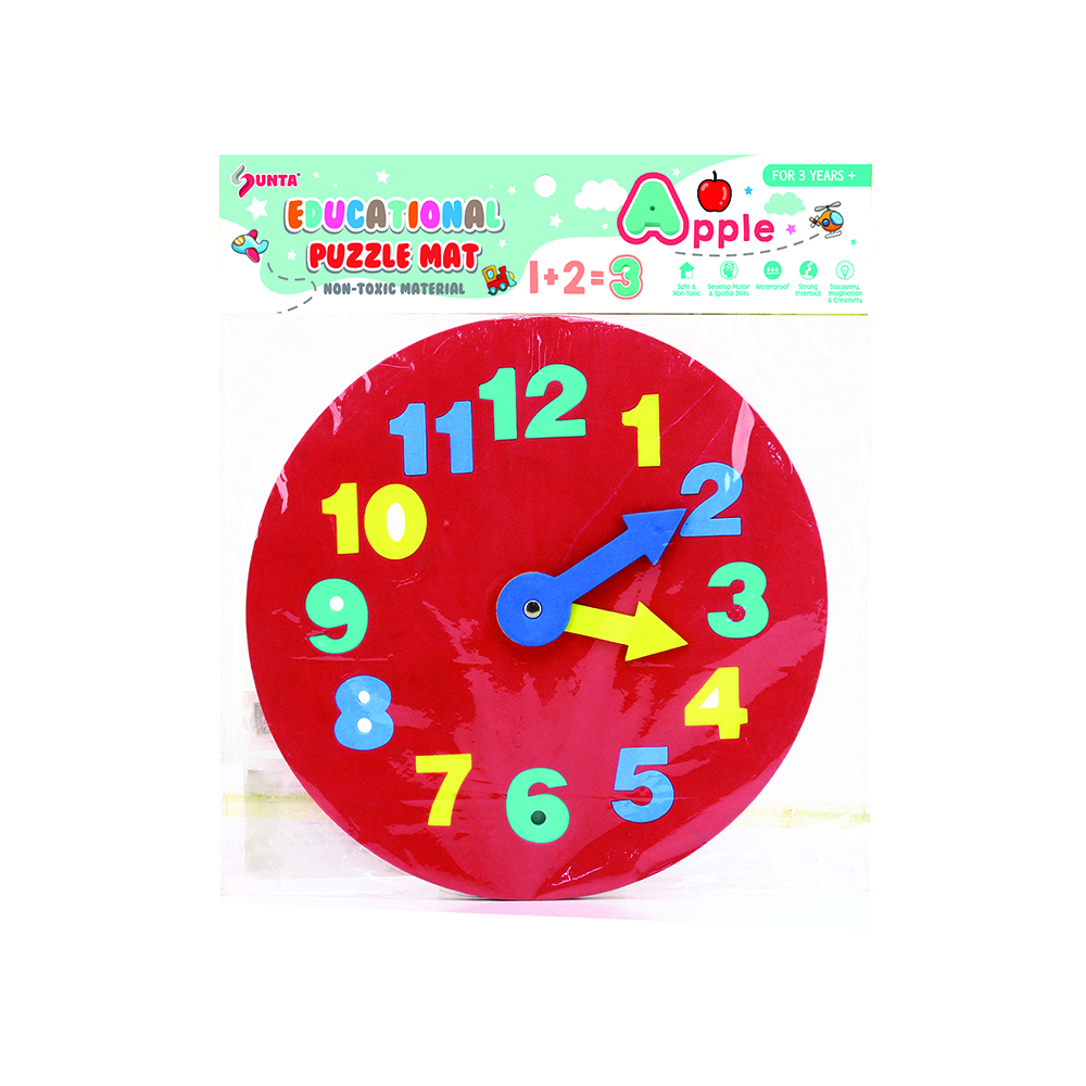 1602 - Clock Foam Puzzle - www.sunta.com.my