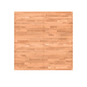 2200B - Wooden Texture Printed Puzzle Mat (4pcs)