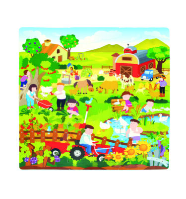 3006 - Farm Printed Puzzle Mat (9pcs)