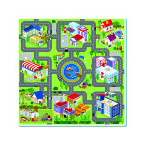 3007R - Road Track Printed Roll Mat