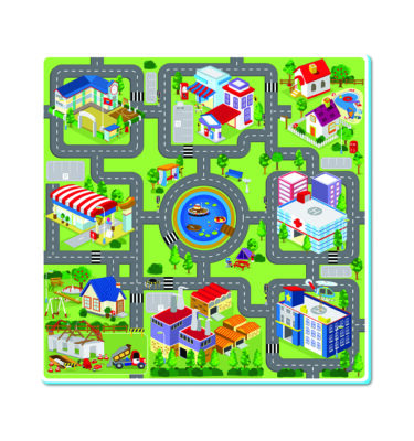 3007R - Road Track Printed Roll Mat