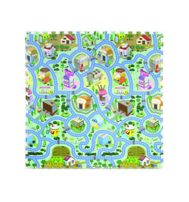 3008 - Small Town Printed Puzzle Mat (4pcs)