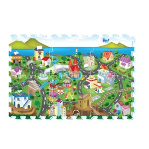 3009 - Road Track Printed Puzzle Mat (6pcs)