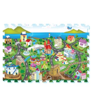 3009 - Road Track Printed Puzzle Mat (6pcs)