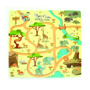3010 - Safari Printed Puzzle Mat (9pcs)