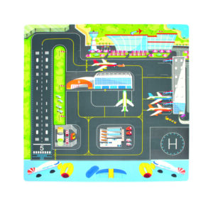 3017 - Airport with DIY Aeroplane Printed Puzzle Mat (9pcs)
