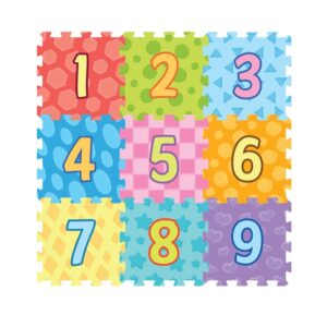 3020 - Number Printed Puzzle Mat (9pcs)