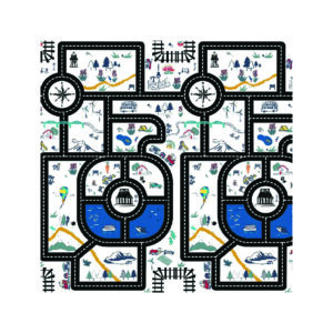 3044 - Uptown Printed Puzzle Mat (4pcs)