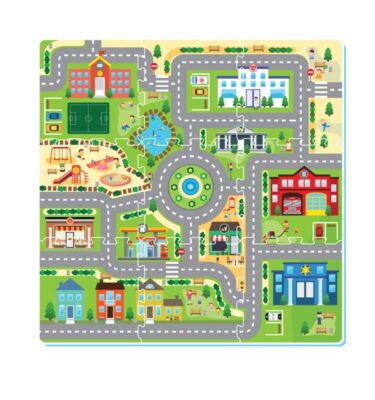 3053 / 3053V - Metro City Printed Puzzle Mat (9pcs)