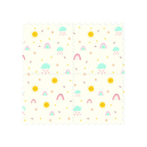 3056 - Rainbow Printed Puzzle Mat (4pcs)