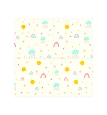 3056 - Rainbow Printed Puzzle Mat (4pcs)