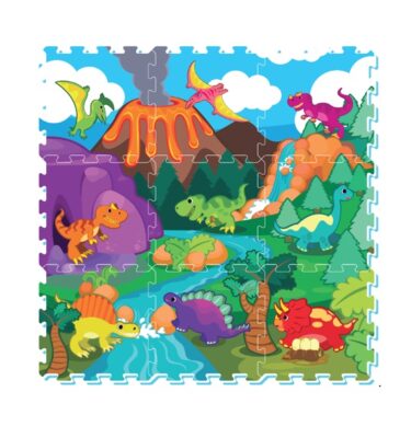 3065 - Dinosaur Printed Puzzle Mat (9pcs)