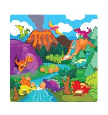 3065R - Dinosaur Printed Roll Mat