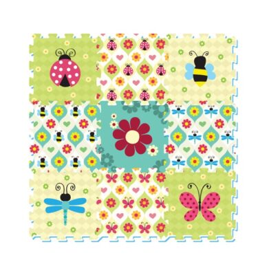 3067 - Ladybird & Friends Printed Puzzle Mat (9pcs)