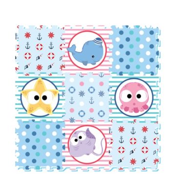 3083 - Sea World Printed Puzzle Mat (9pcs)