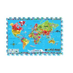 3287R - World Map Printed Roll Mat