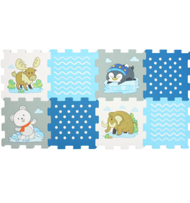 3405 - Arctic Animal Printed Puzzle Mat (8pcs)