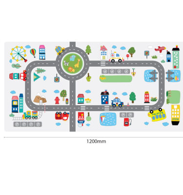 3406R / 3406R(WC) - Road Track Puzzle Mat Printed Roll Mat