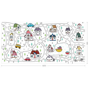 3407R / 3407R(WC) - Village Track Puzzle Mat Printed Roll Mat