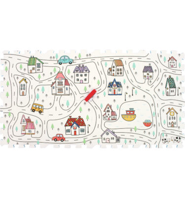 3407 / 3407V - Village Track Puzzle Mat Printed Puzzle Mat (8pcs)