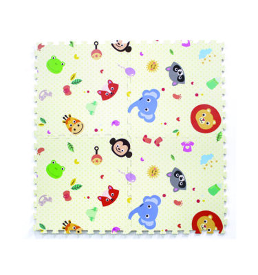 3069 - Animal Party Printed Puzzle Mat (4pcs)