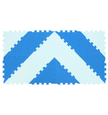 1018B3 - MIX & MATCH TRIANGLE PUZZLE FLOOR MAT (16PCS)