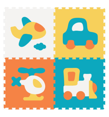 2116/10B3-A - BABY PLAY MAT (VEHICLE) 4PCS