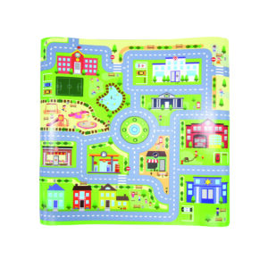3053R/WC - Metro City Printed Roll Mat with Toy Car