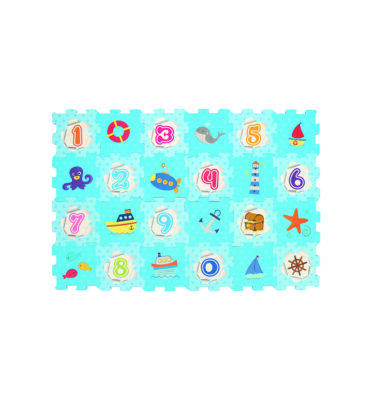 3102 - Ocean + Number Printed Puzzle Mat (24pcs)